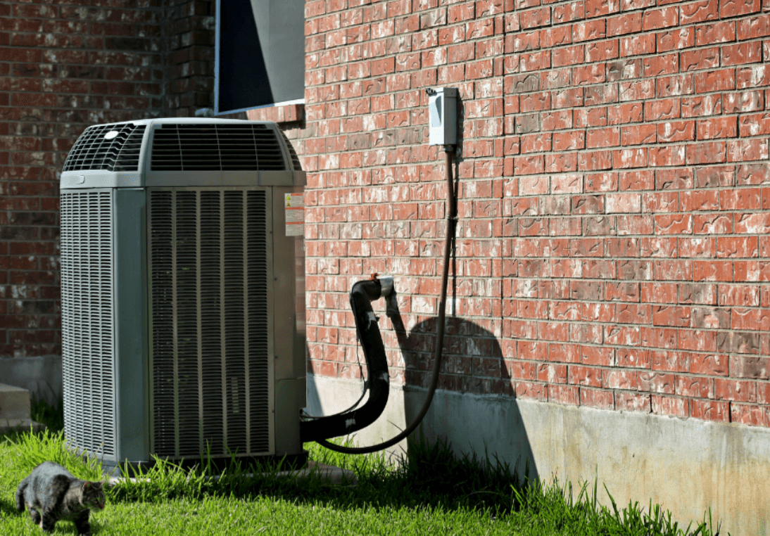 top discharge exterior heat pump unit